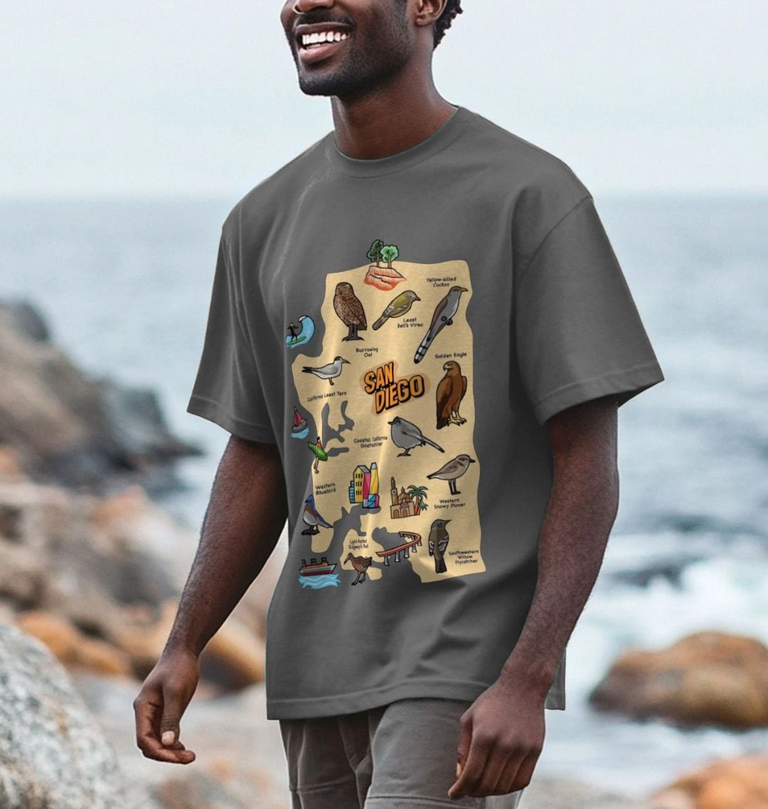 SoCal Wings - Organic Cotton Oversized Men's T-shirt